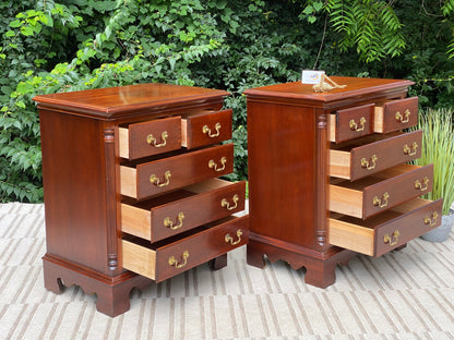 Beautiful Pair of Wooden Lexington Nightstands