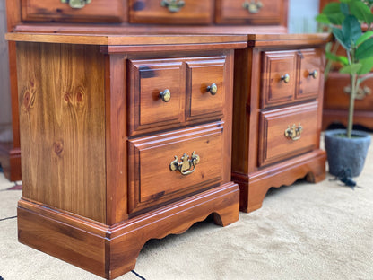 Vintage Pair of Broyhill Nightstands