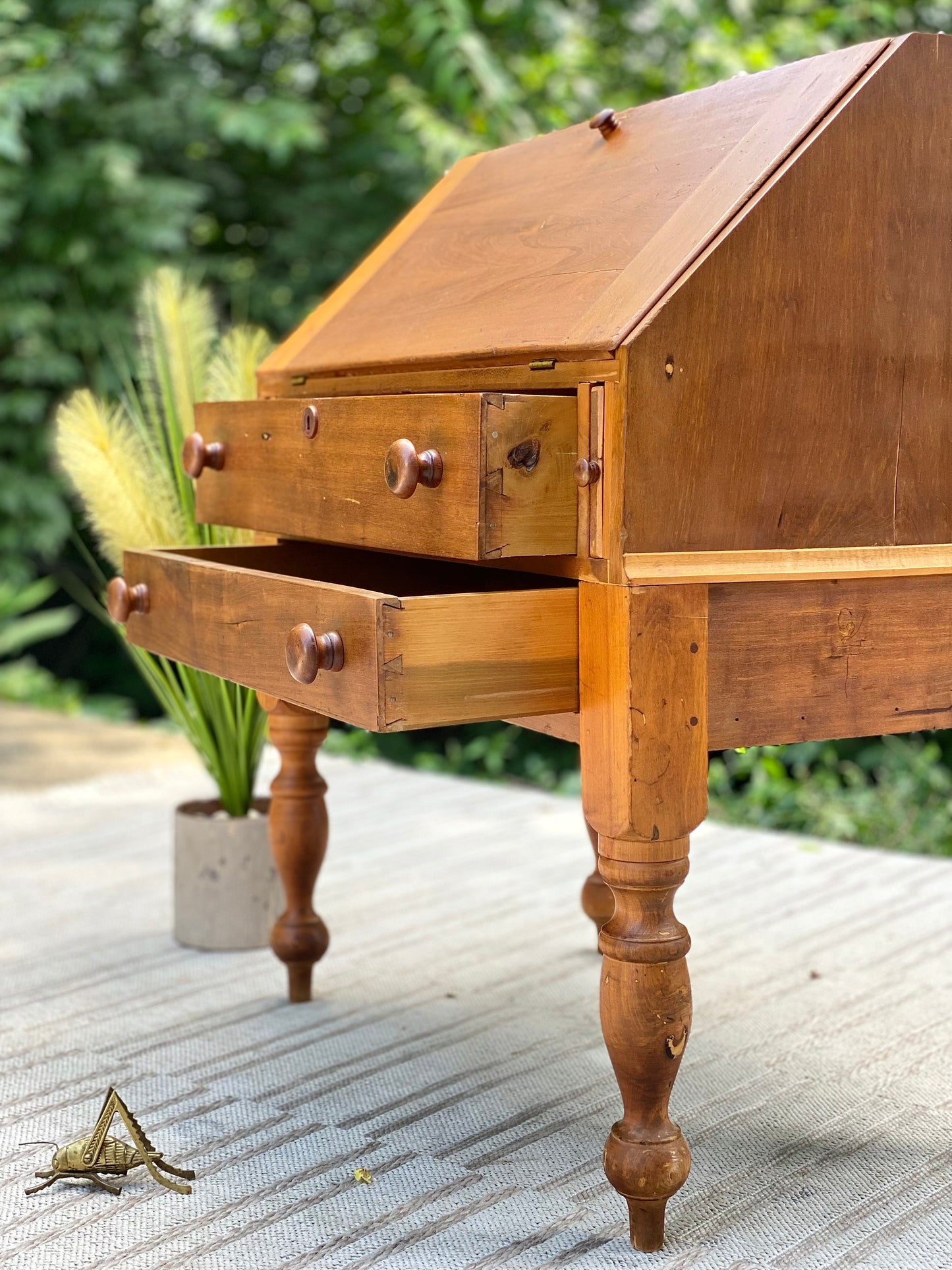 Vintage Wooden Secretary Desk