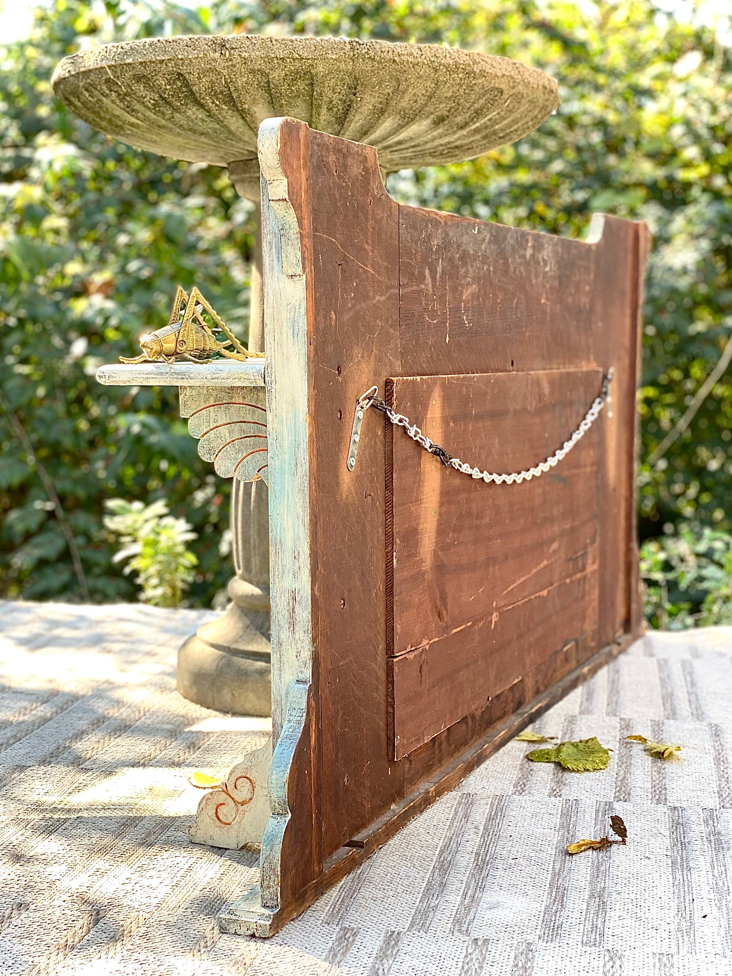 Large Vintage Painted Hallway Mirror