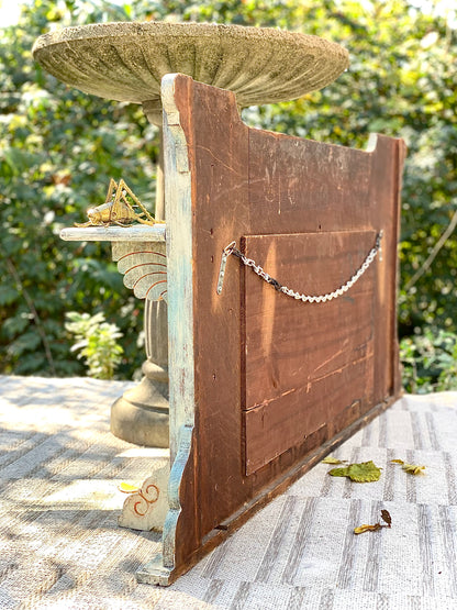 Large Vintage Painted Hallway Mirror