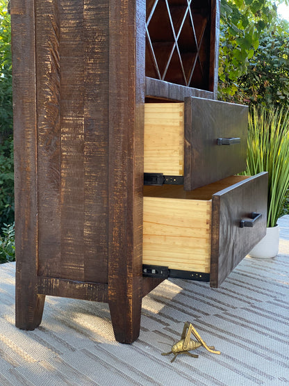 SOLD - Modern Wooden Wine Cabinet