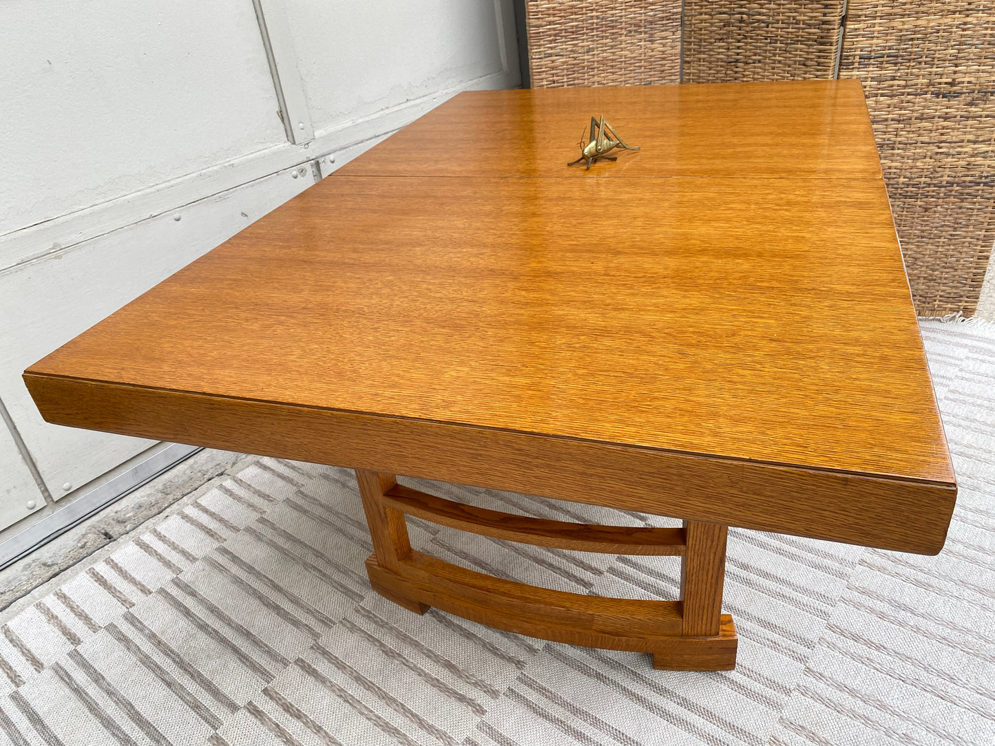 Vintage MCM Oak Dining Table