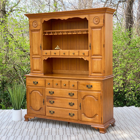 Vintage 2 Piece Hutch