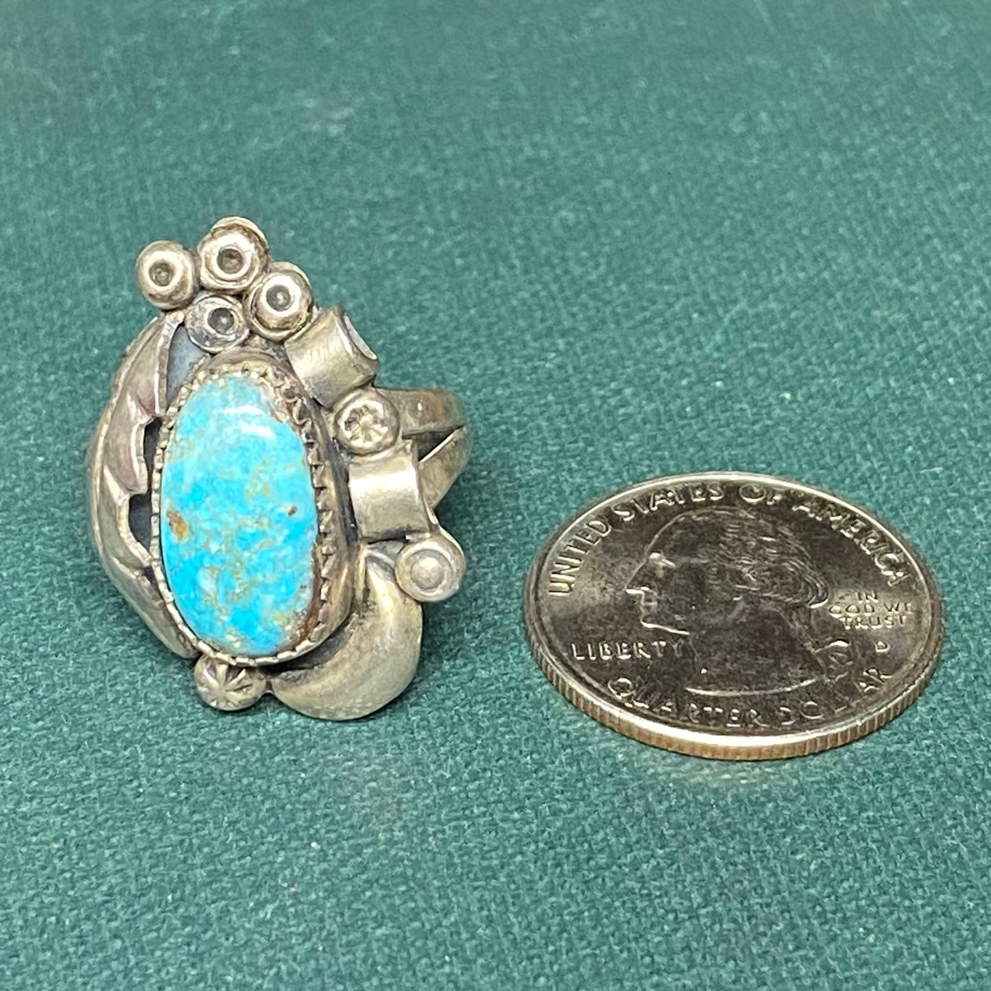 Vintage Sterling Turquoise Ring