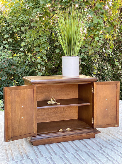 Vintage Stanley Wooden Nightstand Side Table