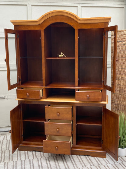 Modern 2 Tone Wooden Hutch