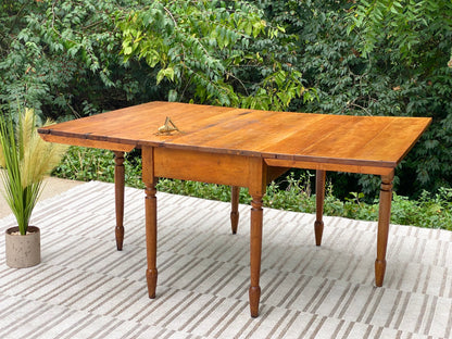 Vintage Wooden Drop Leaf Table