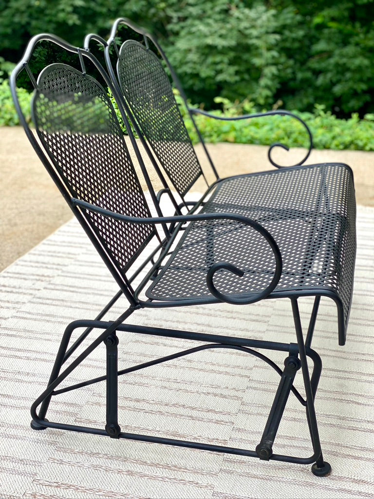 Vintage 3 Piece Black Outdoor Patio Set