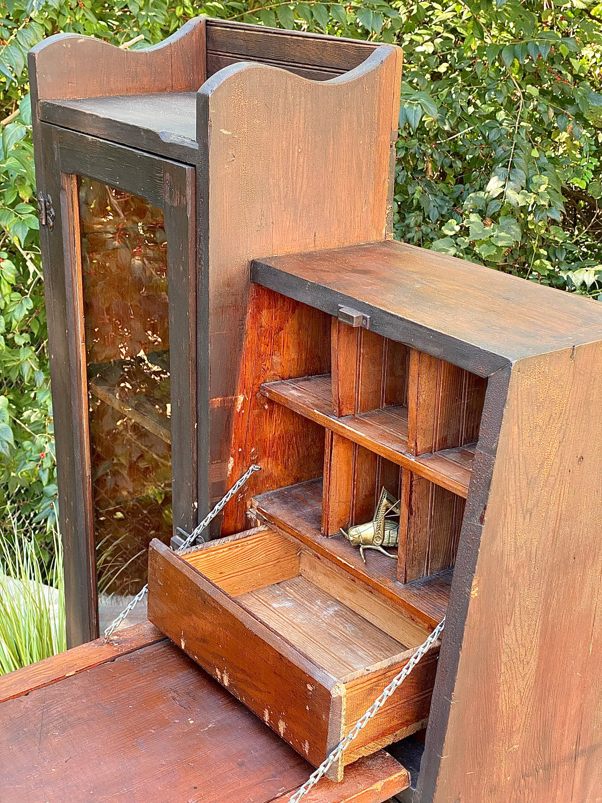 Vintage Wooden Display Cabinet