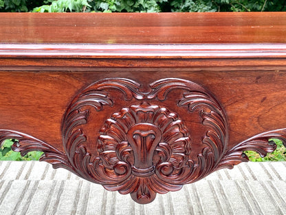 Vintage Wooden Carved Hallway Table