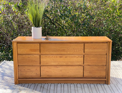 Nice Webb Wooden 9 Drawer Lowboy Dresser