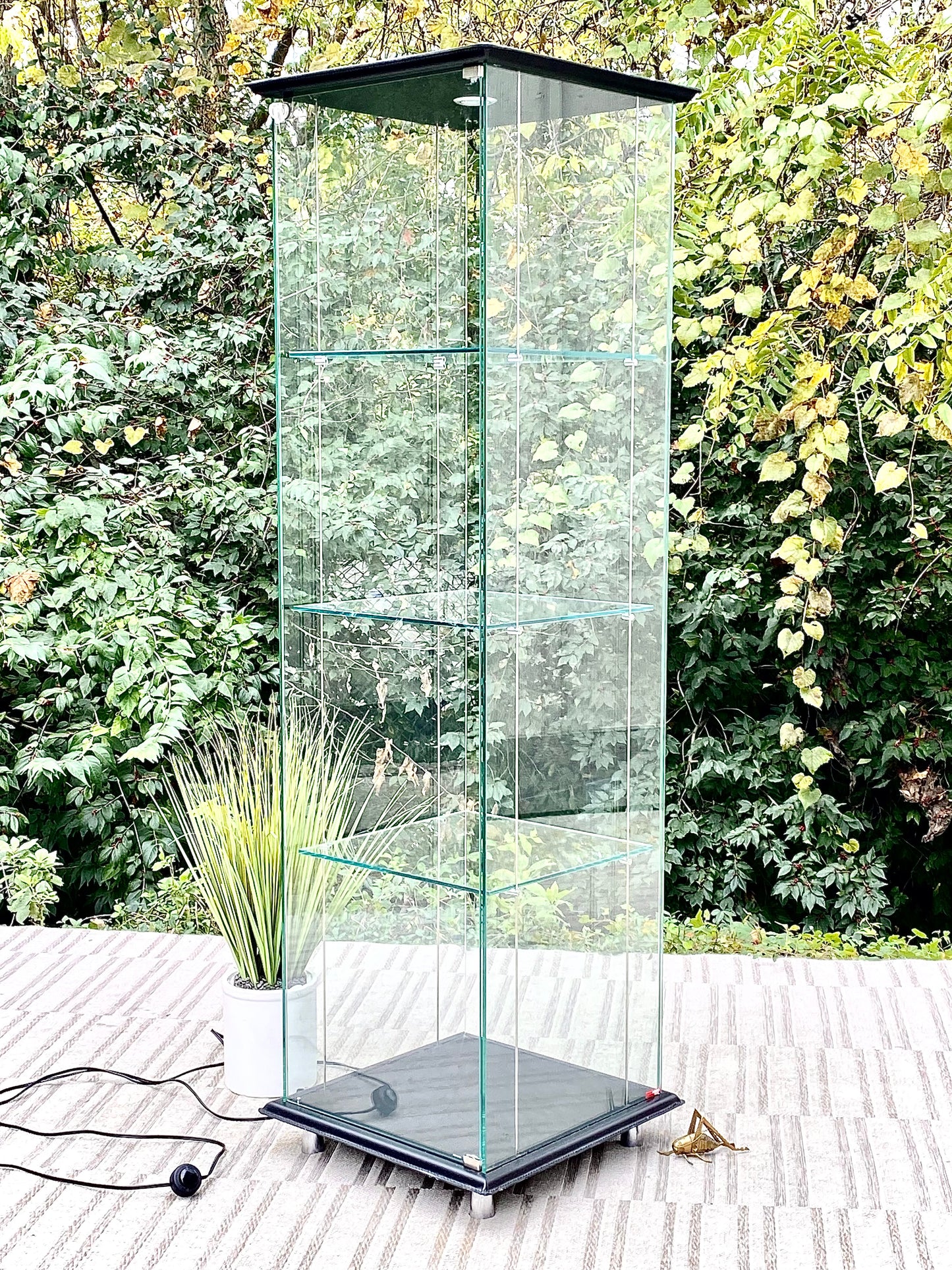 Cattelan Italia Lighted 3 Tier Glass Display Case