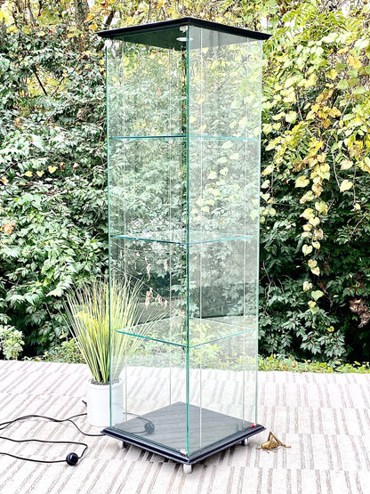 Cattelan Italia Lighted 3 Tier Glass Display Case