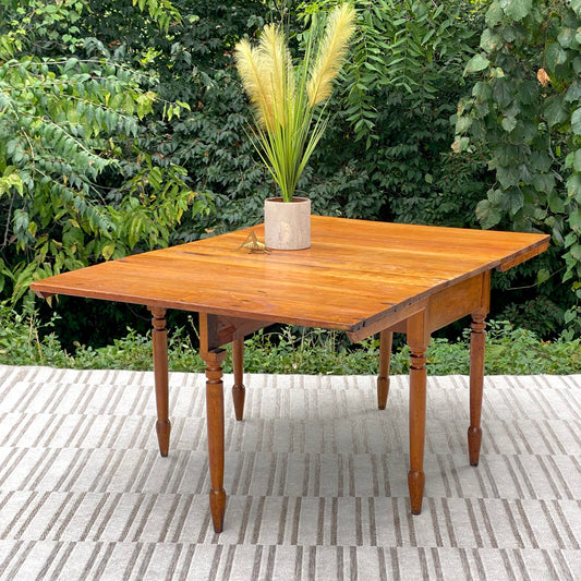 Vintage Wooden Drop Leaf Table