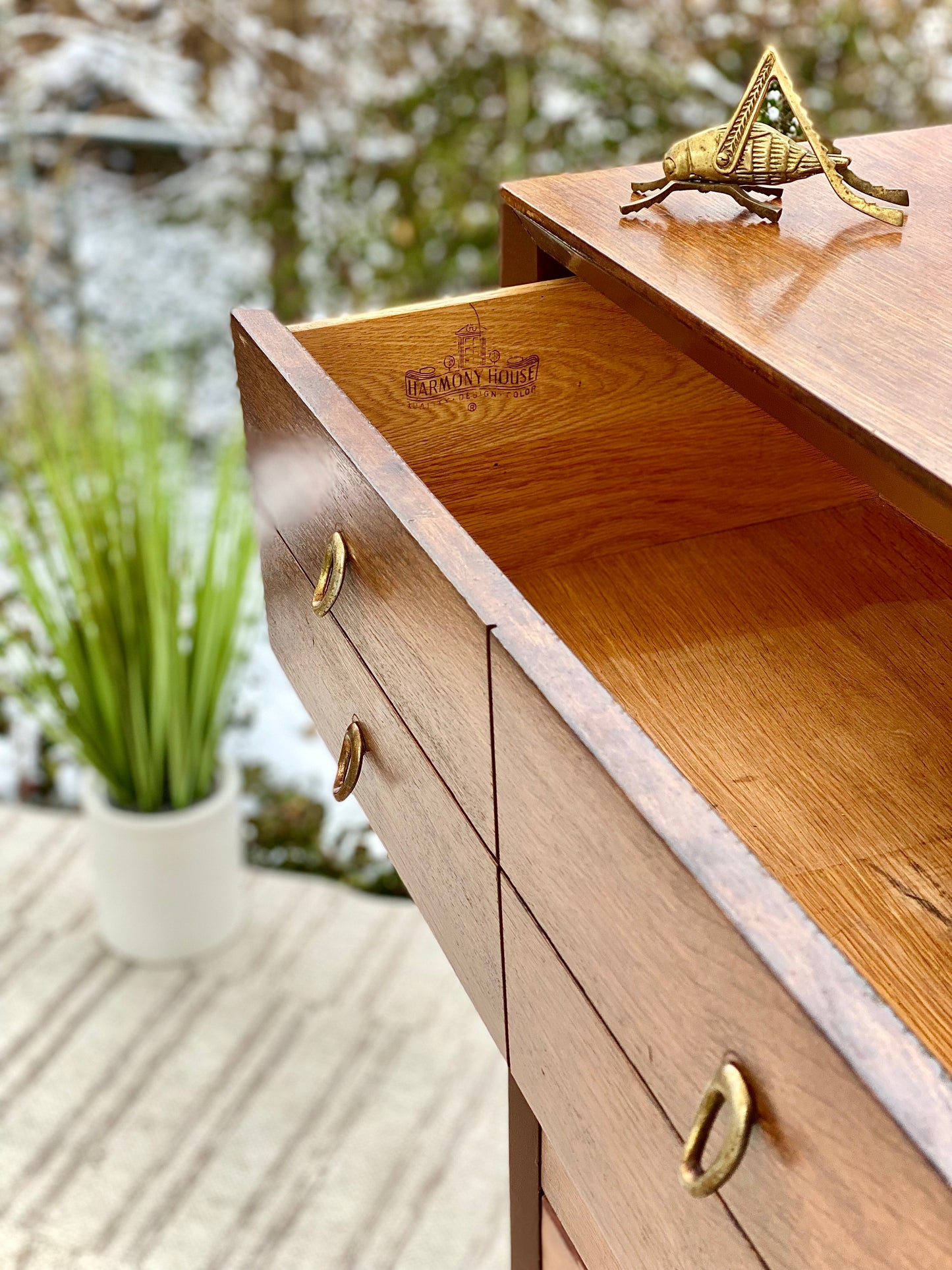 Vintage MCM Harmony House 4 Drawer Dresser