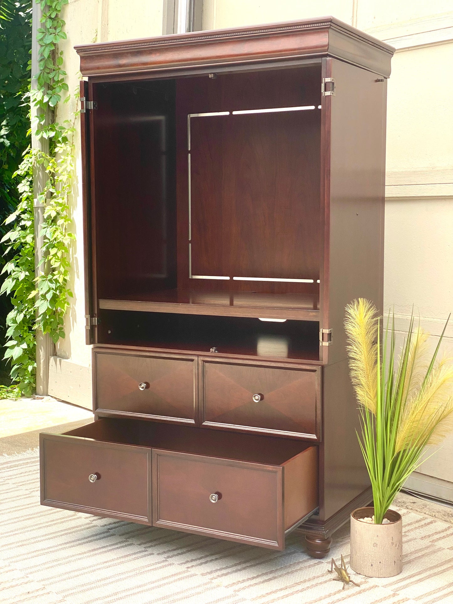 Modern Wooden Armoire Cabinet