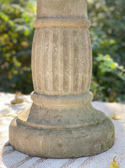Vintage Concrete Bird Bath
