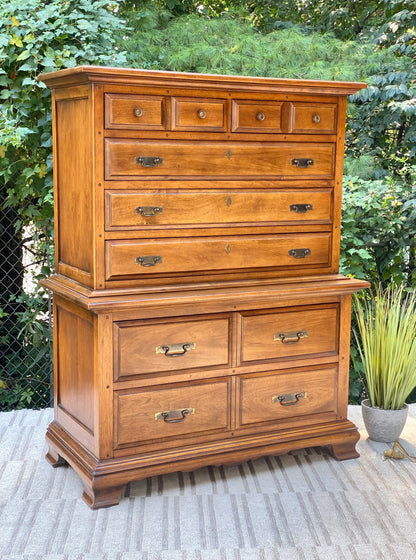 Vintage Thomasville Monterey 7 Drawer Highboy Dresser