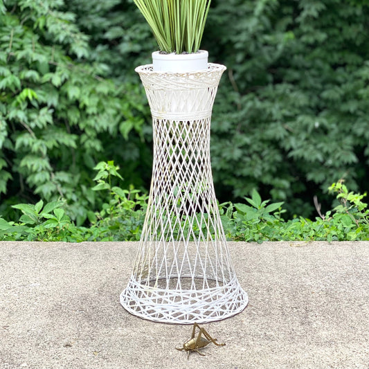 Vintage MCM Woodard Fiberglass Plant Stand