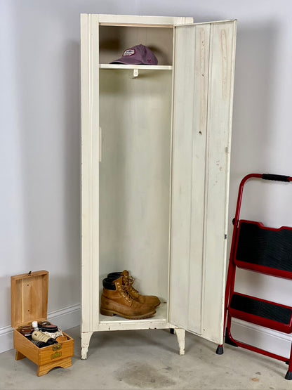 Vintage Metal Cabinet Foot Locker