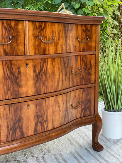 Antique Wooden 4 Drawer Dresser