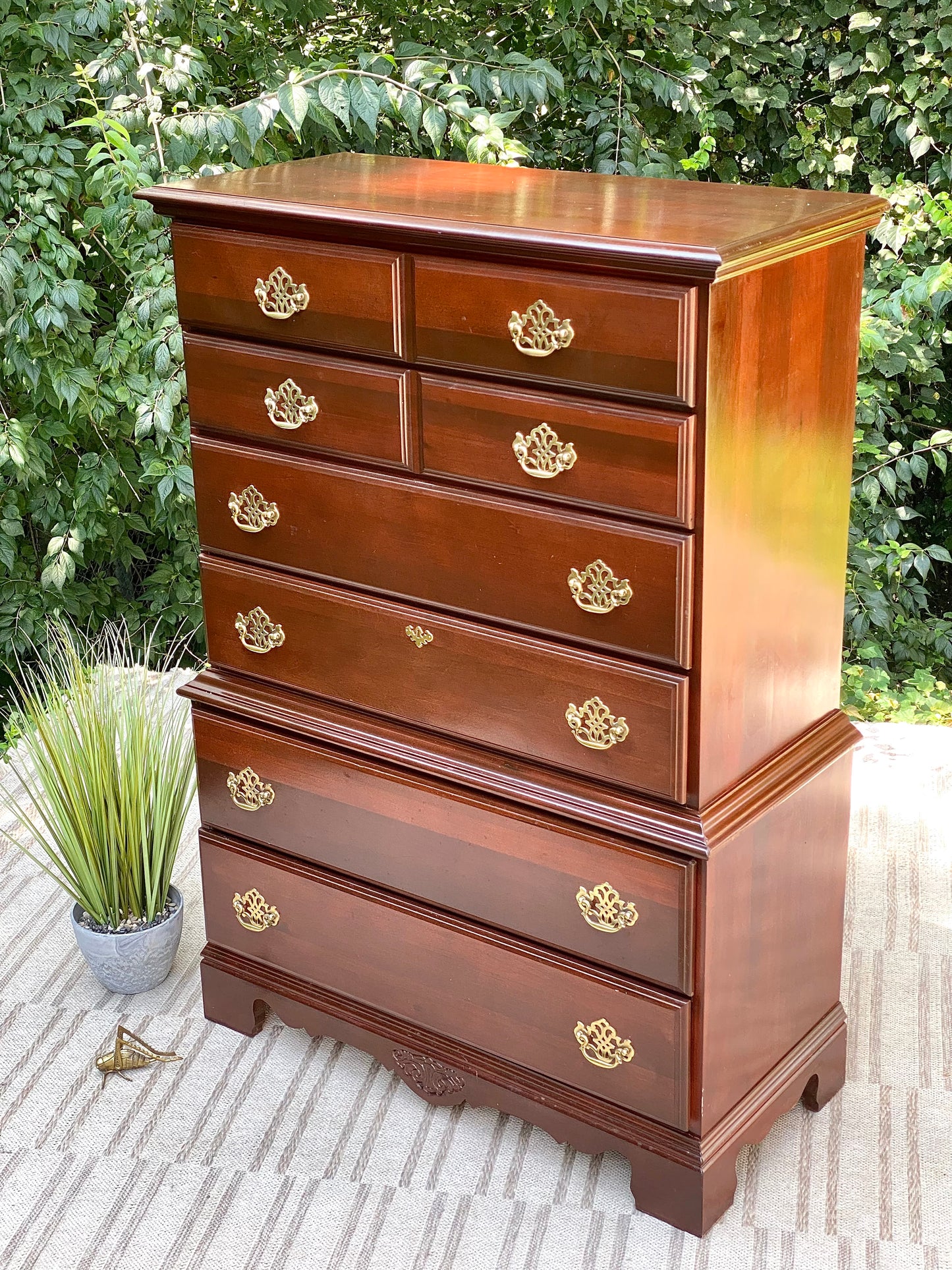 Vintage Kincaid 6 Drawer Highboy Dresser