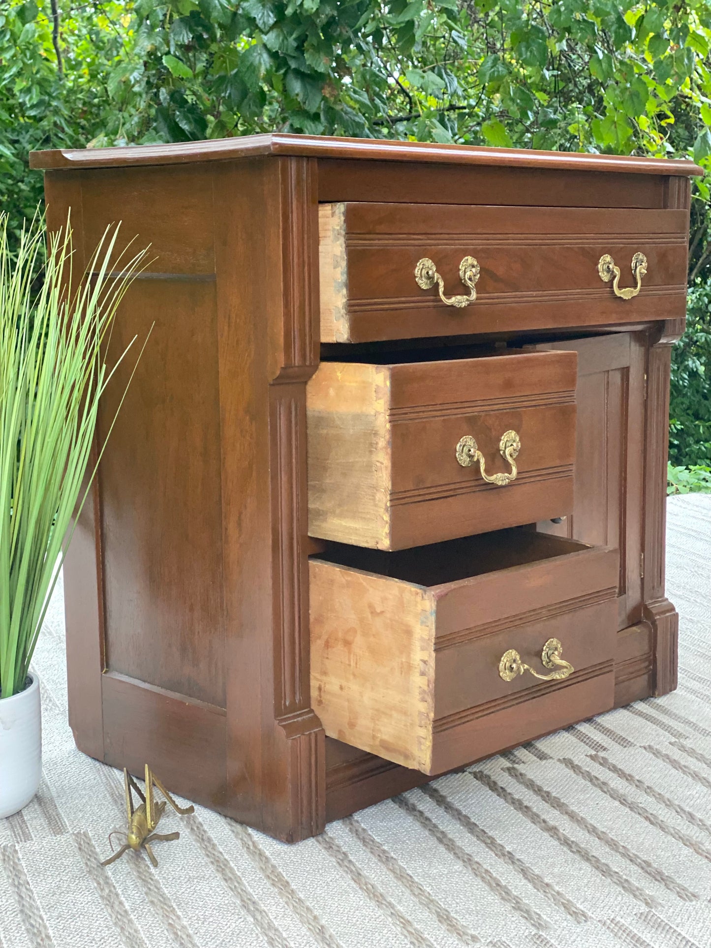 Vintage Wooden Dry Sink Cabinet