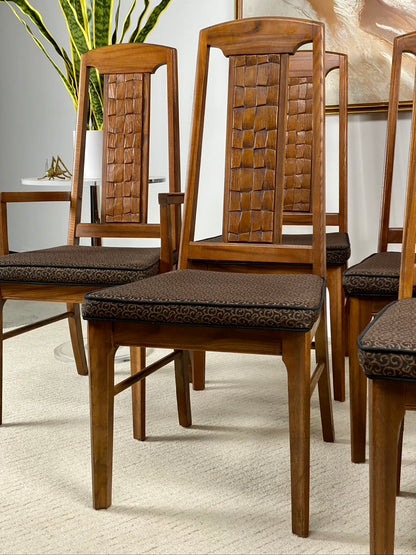 Mid Century Modern MCM Set of 6 Dining Chairs
