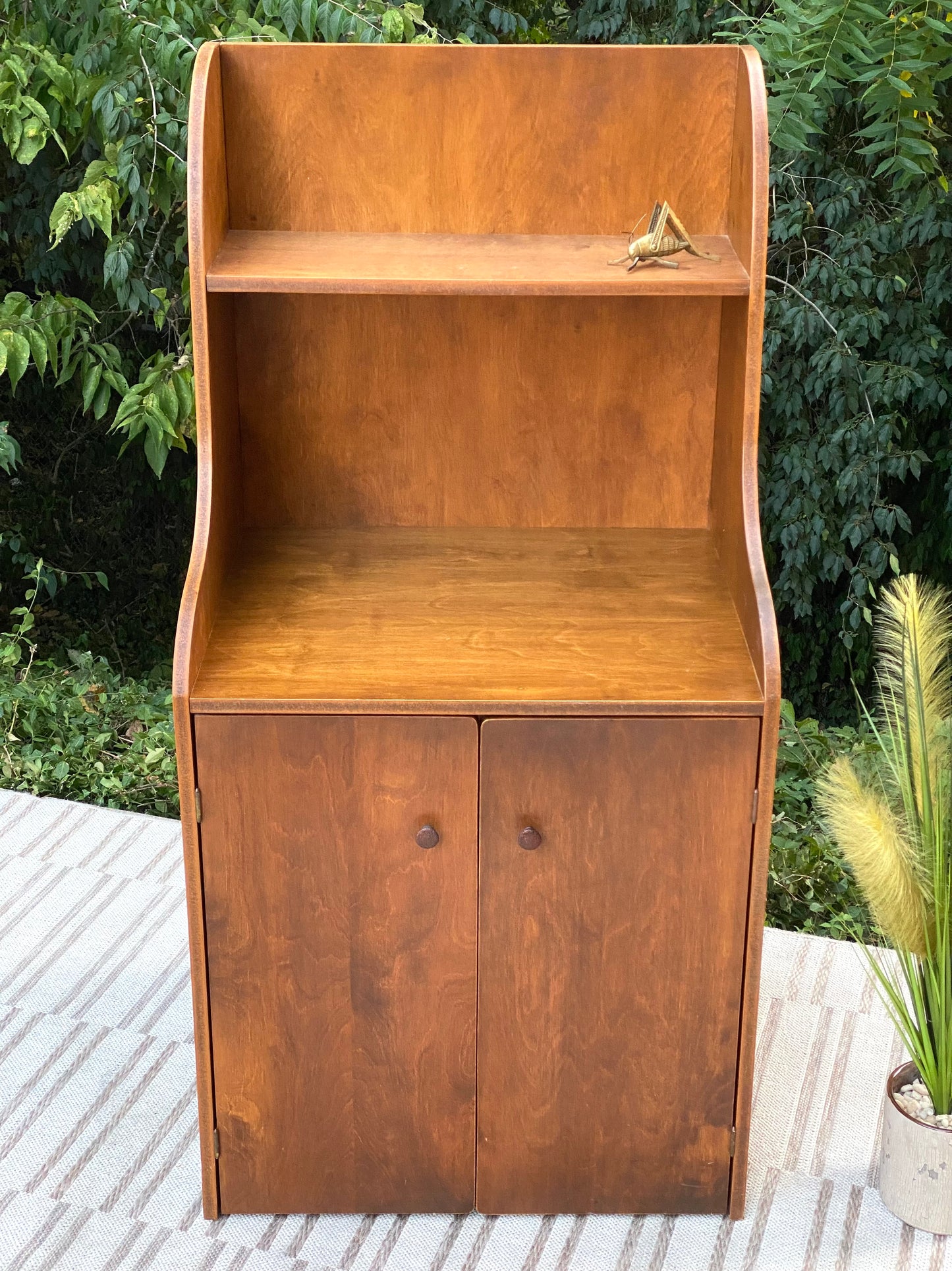 Vintage MCM Wooden Bar Cabinet