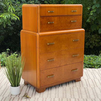 Vintage Art Deco 5 Drawer Dresser