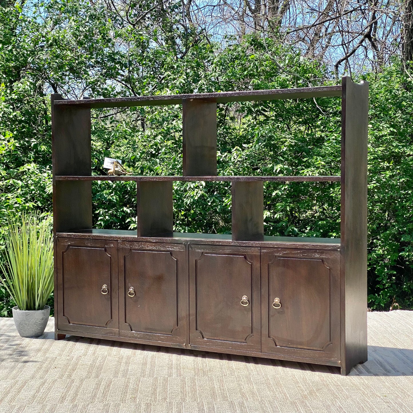 Vintage Display Bookcase Cabinet