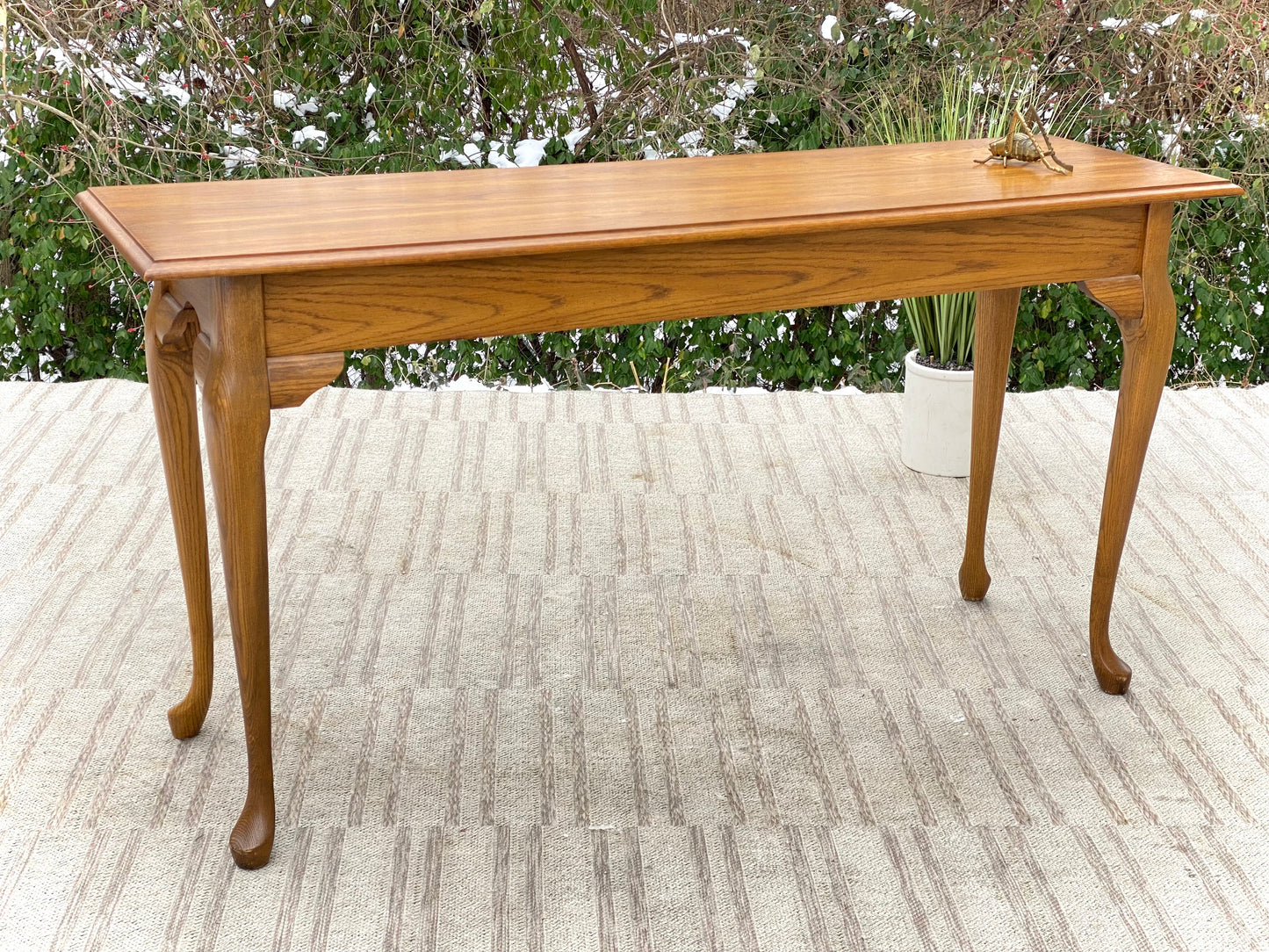 Nice Wooden Oak Hallway Sofa Table