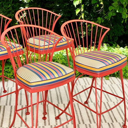 Vintage MCM Woodard Bar Stool Chairs