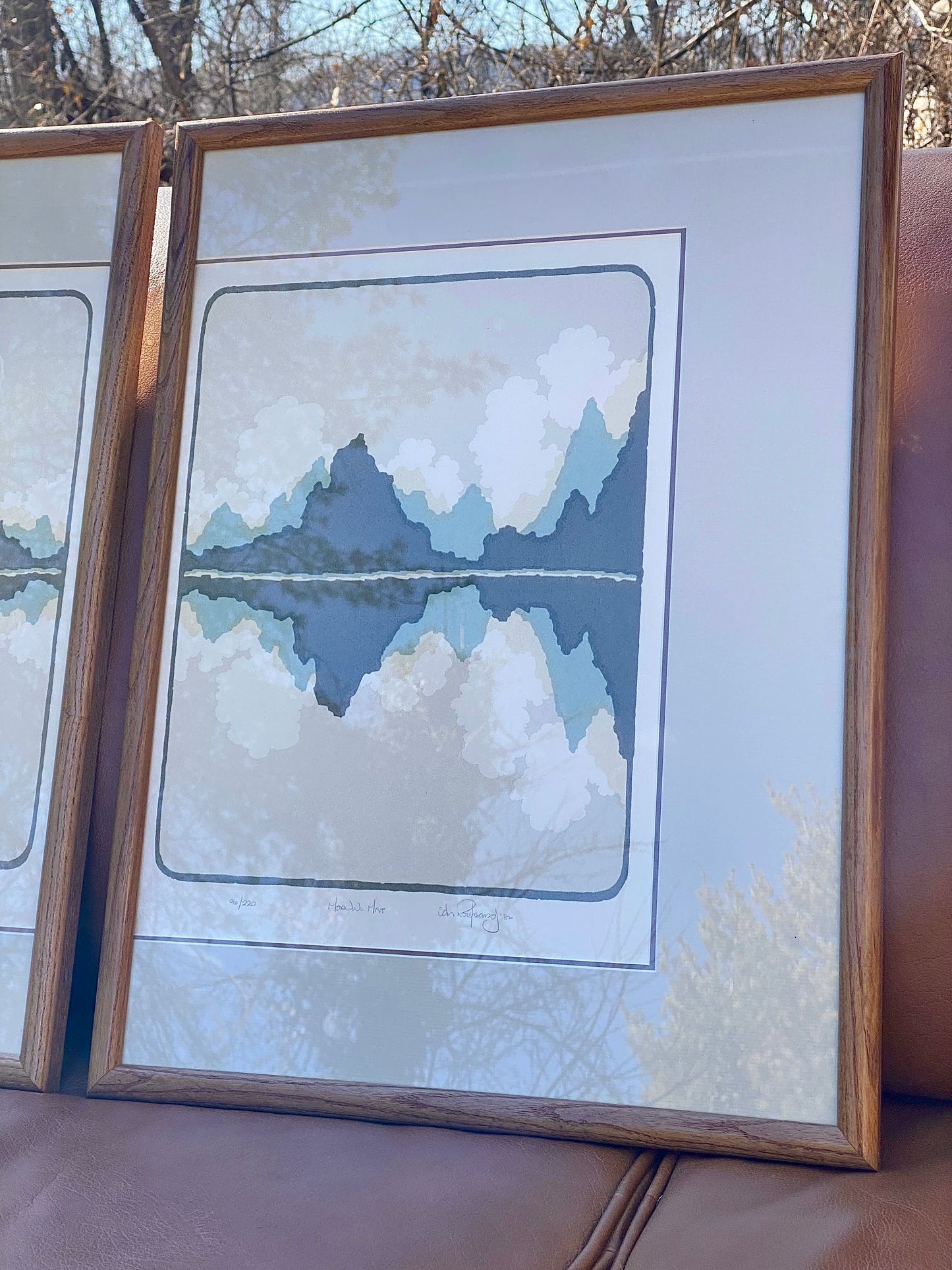 Vintage Pair of Ian Kochberg Signed Numbered Serigraphs