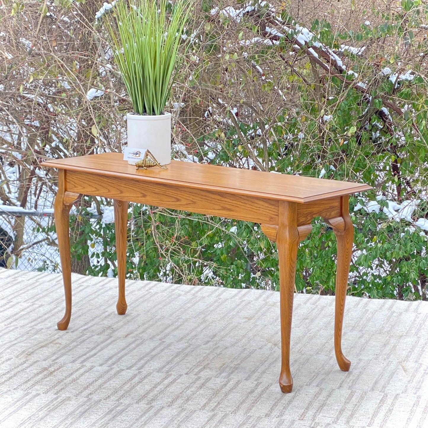 Nice Wooden Oak Hallway Sofa Table