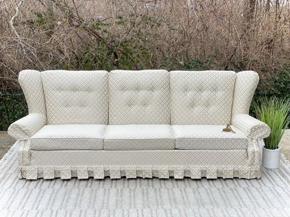 Beautiful Vintage Upholstered Sofa Couch