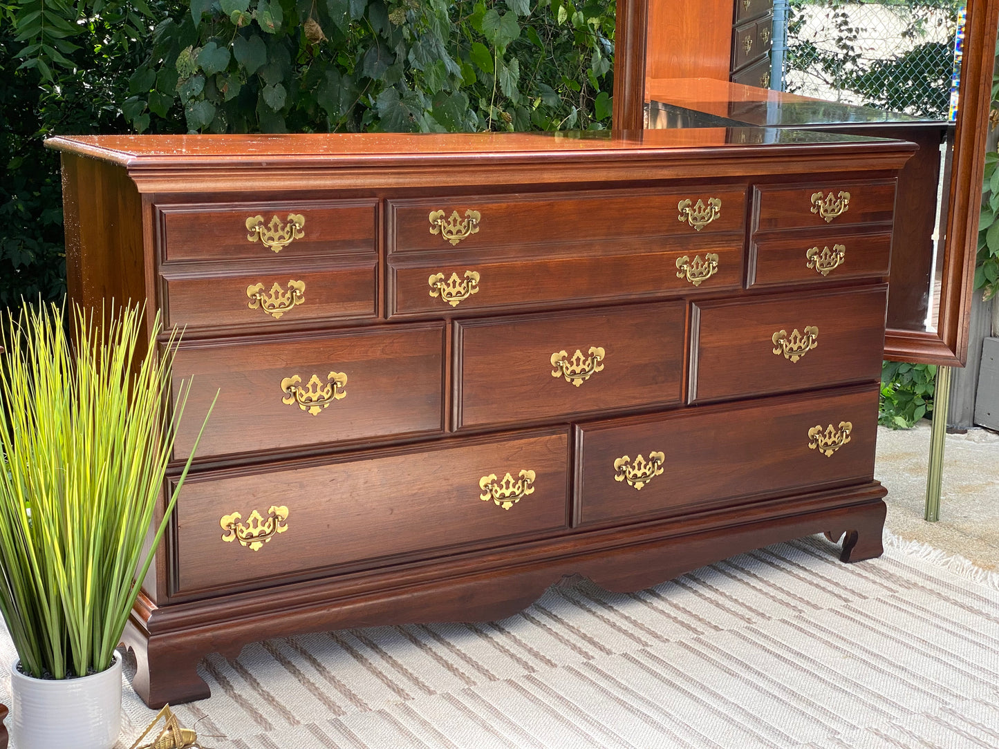 Nice Wooden Lowboy 8 Drawer Dresser