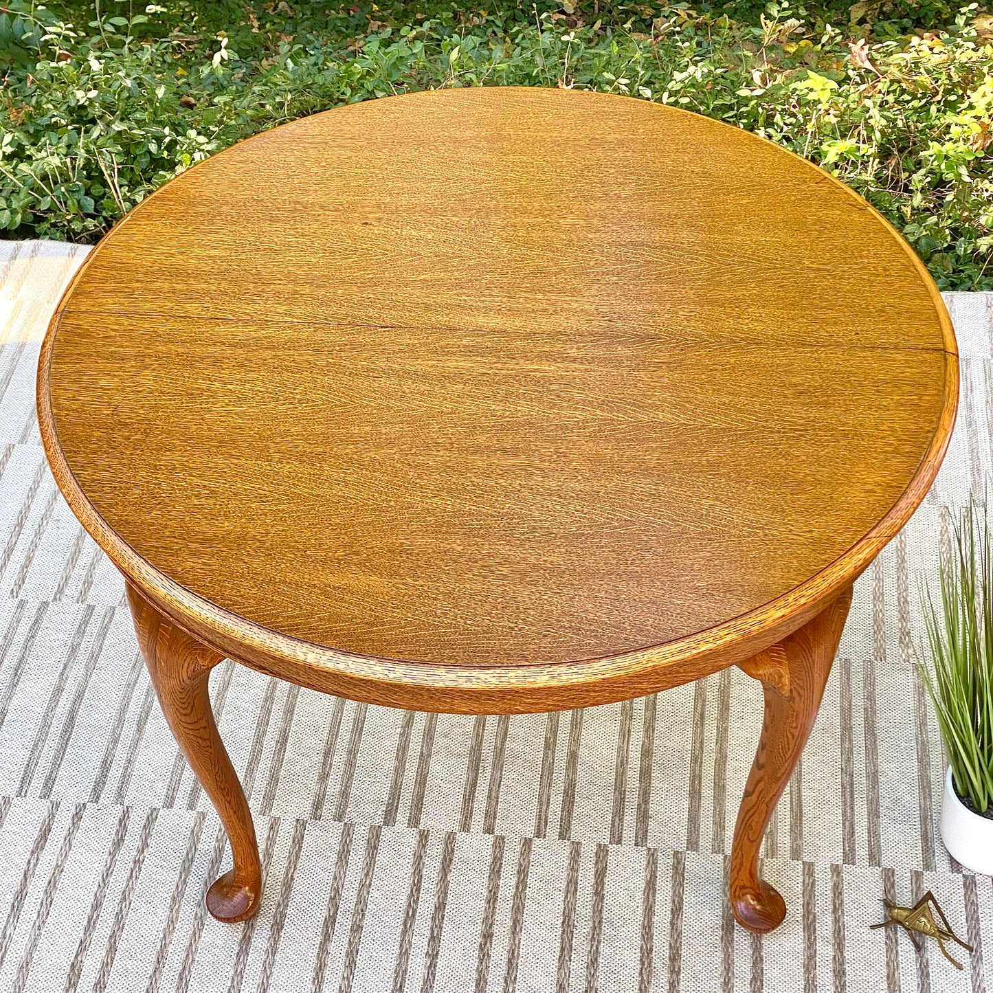 Vintage Round Oak Table