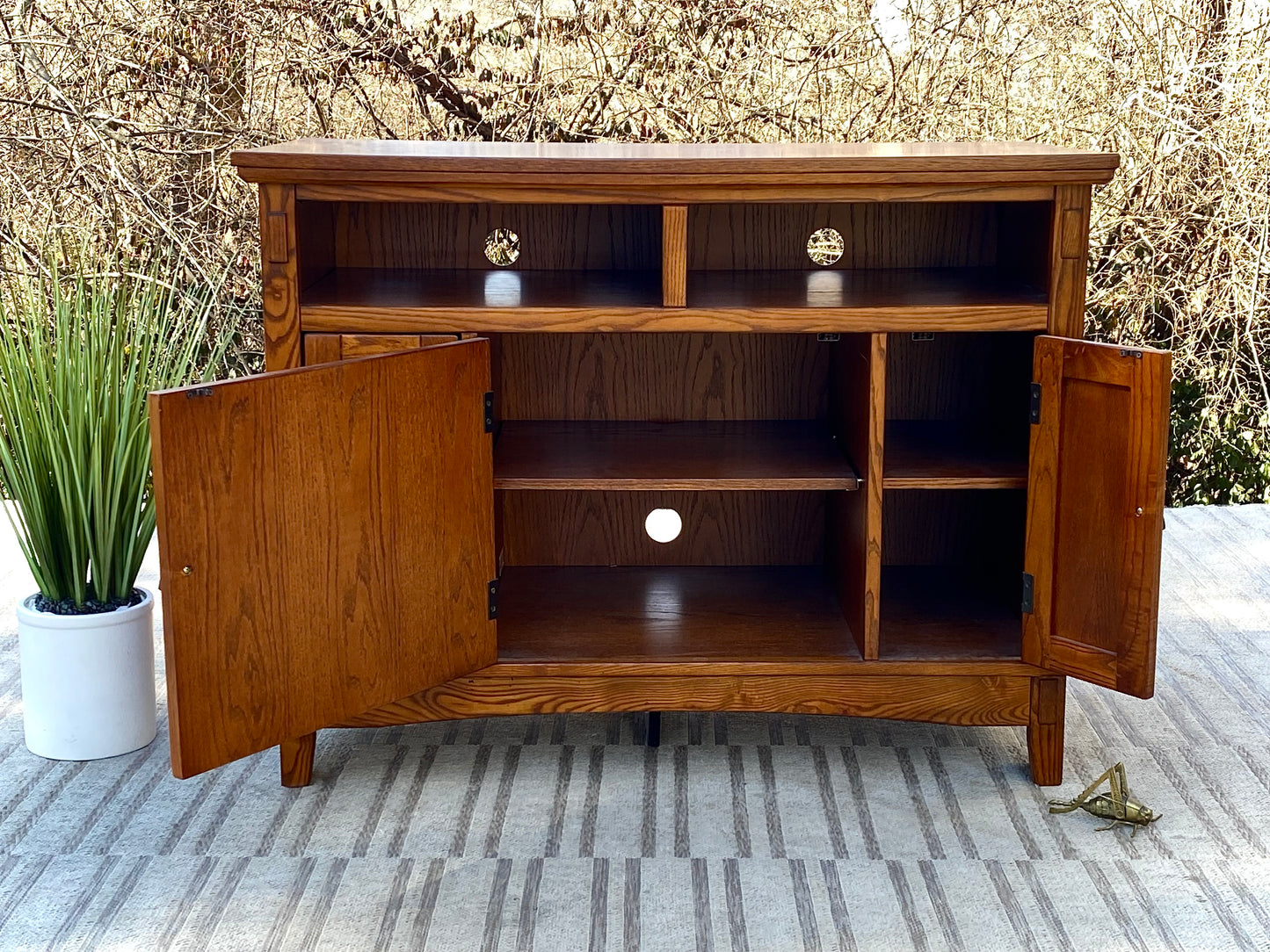 Nice Arts & Crafts Style Media Cabinet