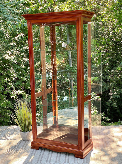 Nice Wooden Lighted Display Case Curio Cabinet