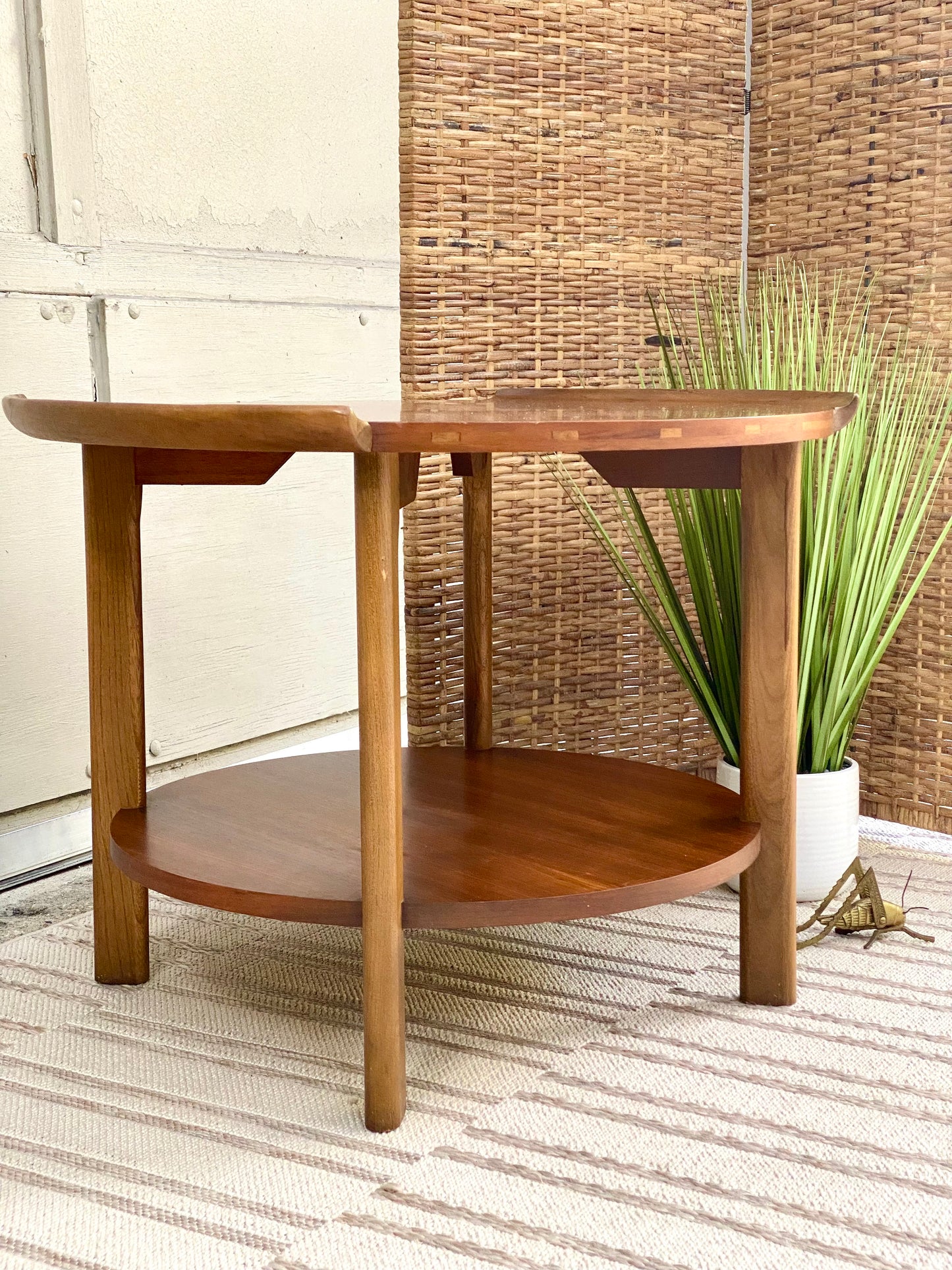 Vintage MCM Lane Walnut Occasional Side Table