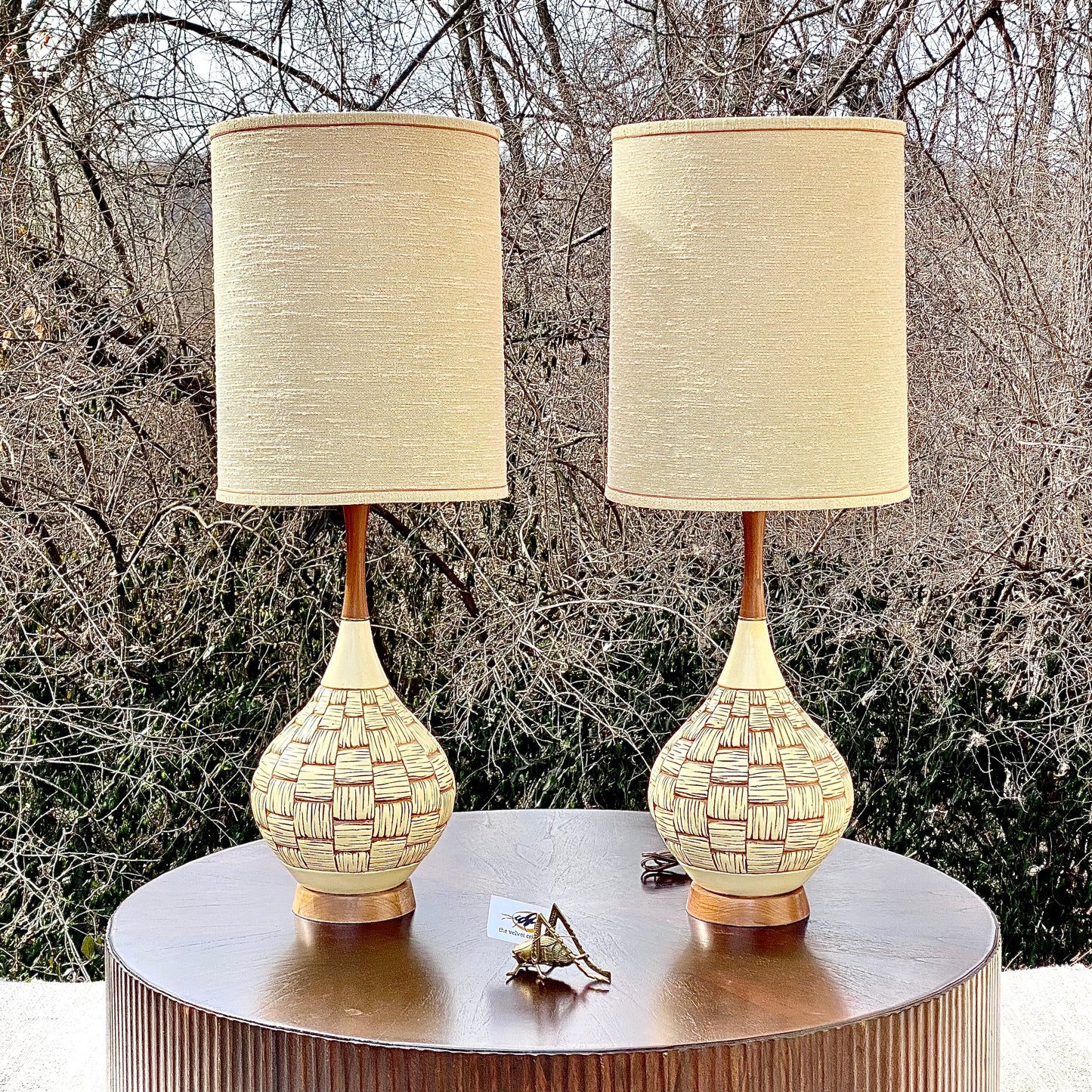 Pair of Vintage MCM Mid Century Lamps