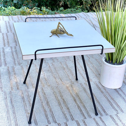 Vintage MCM Laminate Side Table
