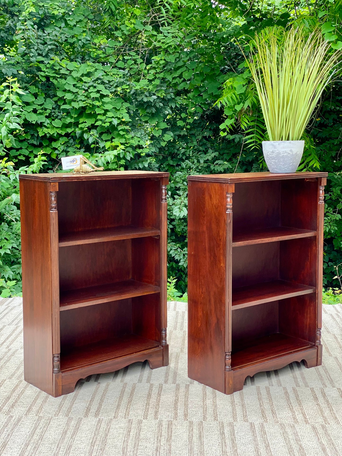 Vintage Pair of Mahogany Bookcases