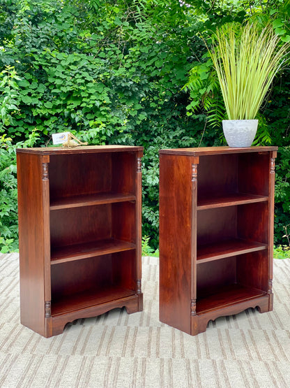 Vintage Pair of Mahogany Bookcases