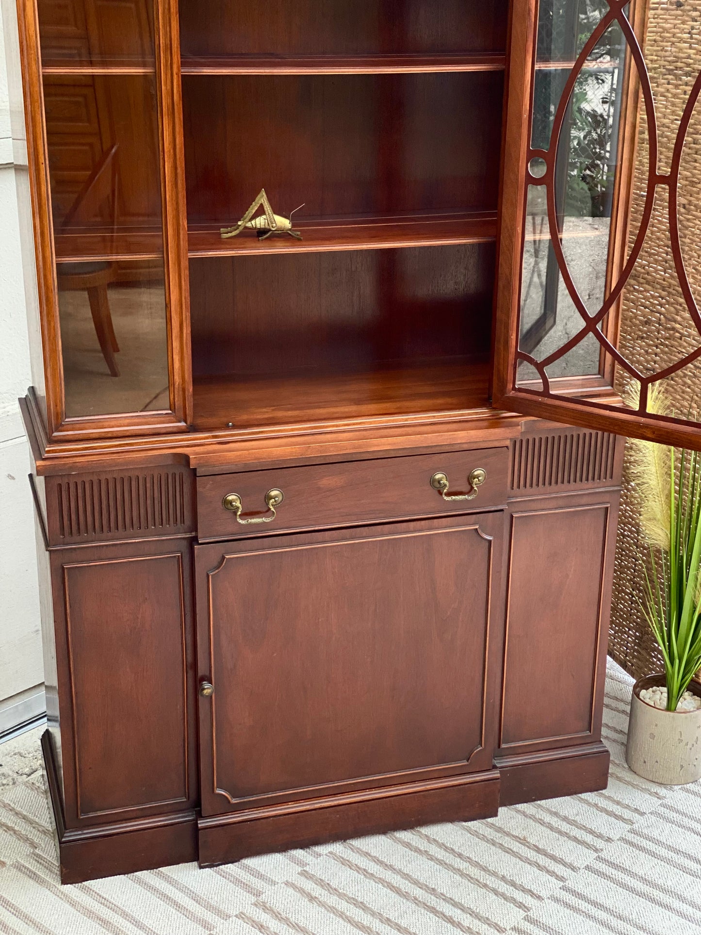 Vintage Mahogany Dining Room Hutch