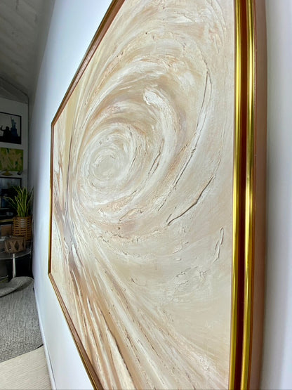 1960s Mid Century Large Abstract Oil Painting By Anderson