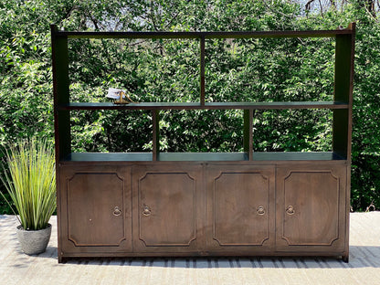 Vintage Display Bookcase Cabinet