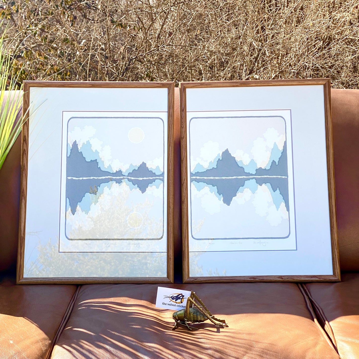 Vintage Pair of Ian Kochberg Signed Numbered Serigraphs
